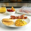 Nordic Ware Microwave Safe Covered Plastic Bacon Rack with Lid,