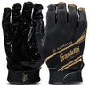 Franklin Sports Supratak Football Receiver Gloves - White/Chrome - Adult