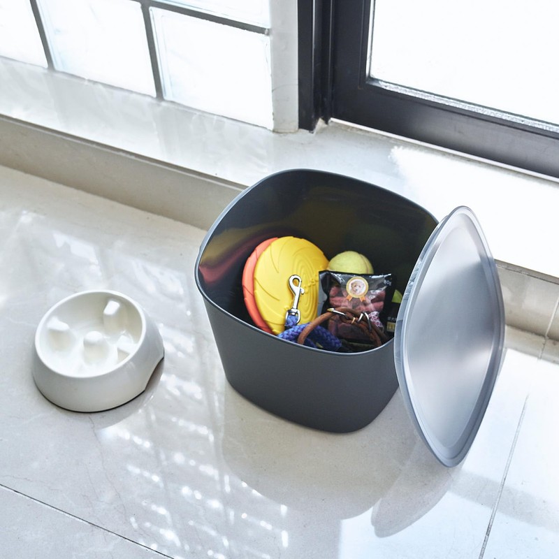 Tidy CE-666-201-7 Bucket Container, Storage Container, White Bucket, Small Storage