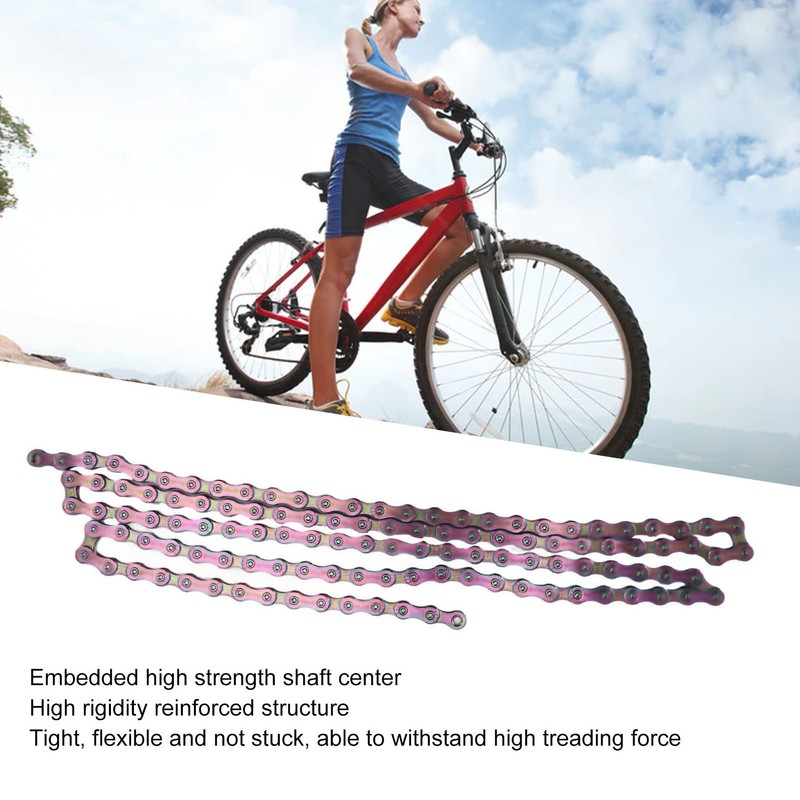 9 Speed Bicycle Chain Lightweight Alloy Steel Mountain Road Bike