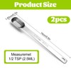 JIEYAO 2 Pcs 1/2 Teaspoon Stainless Steel Single Measuring Spoon