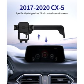 Masergogo Car Phone Holder for 2017-2020 Mazda CX-5, 360° Rotation, 7 inch Screen Fixed Clip, Auto Accessories Navigation Bracket, Interior Decoration Mobile Phone Mount
