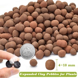 ZeeDix 14LB Expanded Clay Pebbles for Plants, 4mm-16mm Leca Balls Clay Aggregate Grow Media, Natural Organic Clay Pebbles for Hydroponic, Gardening, Orchids, Decoration, Aquaponics