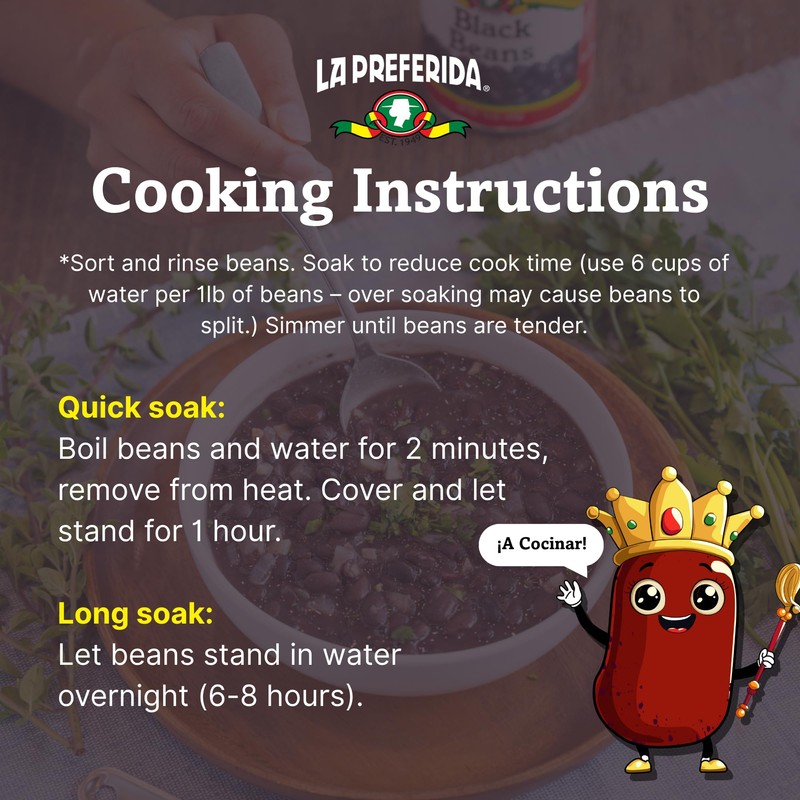 La Preferida Dry Black Beans (Plant-Based Protein with 12 Servings