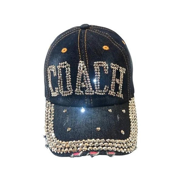 Popfizzy Bling Coach Hat with Rhinestones for Women, Best Cheer