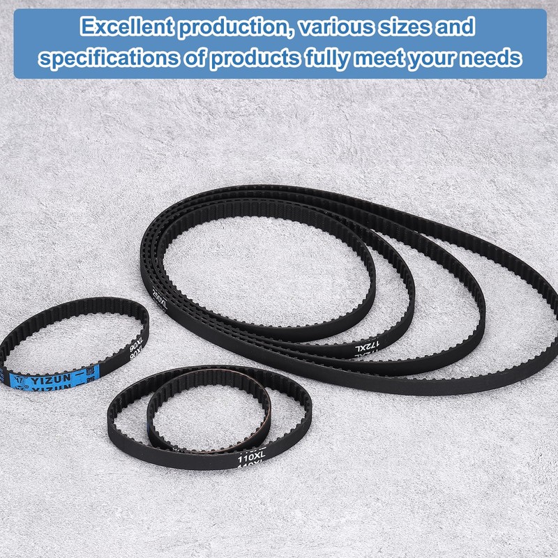PATIKIL 2pcs 180XL Rubber Timing Belt 90 Teeth 10mm Width