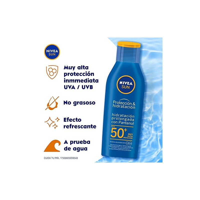 NIVEA SUN Protector Solar Corporal Hidratante Protect Moisture (125 ml),