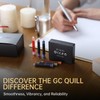 GC QUILL Fountain Pen Ink Cartridges, 72 Pack Blue Ink
