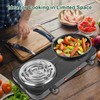 Double Burner Cooktop, 2000W Portable Electric Stove, 5 Level Temperature