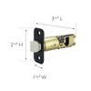 Design House 779314 2-Way Adjustable Round Corner Passage Latch Matte