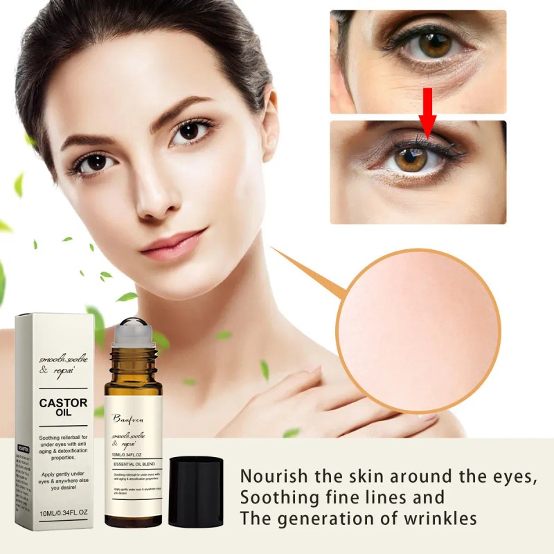 Esencias Reafirmantes Para Ojos Con Aceite De Ricino, Hidrat