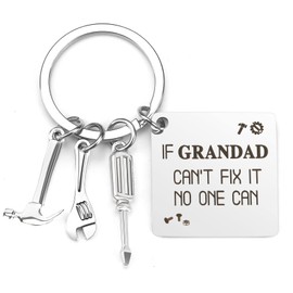 BOMEON Grandad Keyring - Grandad Gifts for Birthday & Father's Day