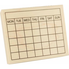 Stamps by Impression Monday Start Calendar Rubber Stamp 2.25" x 2.75"