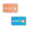 2Pcs Dishwasher Magnet Funny Corgi Dog Butt Clean Dirty Sign