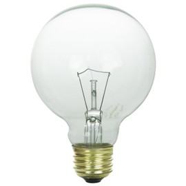 Sunlite 25G25/CL/3 130-volt 25-watt Medium Base Incandescent G25 Globe Lamp