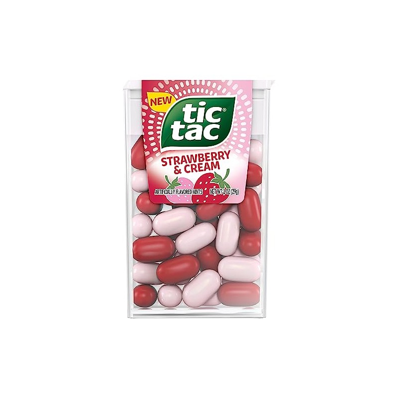 Tic Tac Strawberry & Cream Mints 1 oz