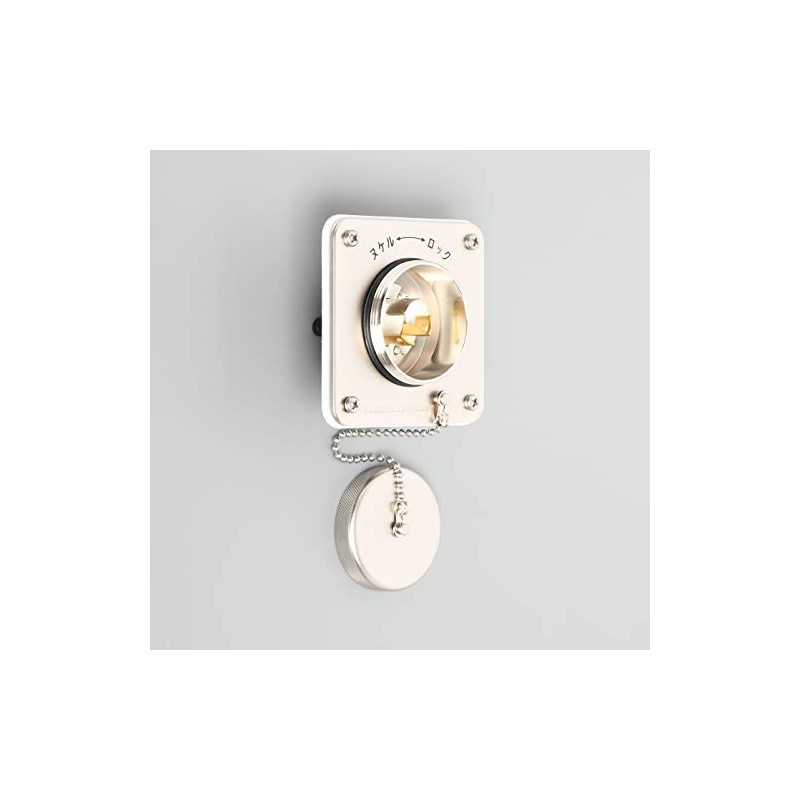 American Denki Waterproof Plate Dedicated Outlet Hook Type Black 3320-2