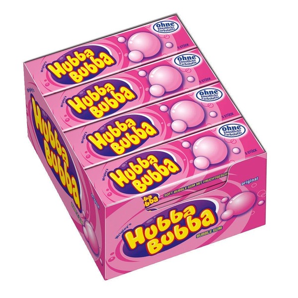 Wrigley's Hubba Bubba Fancy Fruit Soft Gum with lots of Fruit Flavour, Pack of 20X35G)