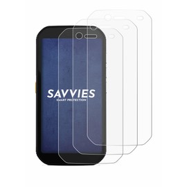 Savvies 6 Pack Screen Protector compatible with Caterpillar Cat S42 H+ Protection Film Clear