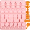 YIMINGMOLD 32 Cavity Tennis Theme Silicone Candy Molds Tennis Racket