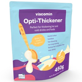 RheinNatur Viscomin Thickening Powder 450 g Refill Pack - Thickening Powder for Drinks & Food - Thickener for Swallowing Disorders - Vegan & Tasteless