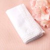 HOULIFE Women's Small White Handkerchiefs Made of Pure Cotton with