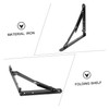 Tofficu 2pcs Heavy Duty Folding Shelf Brackets Wall Support for