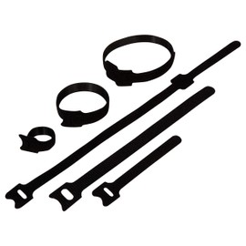 MC POWER - Reusable Cable Ties | with Velcro, Three Sizes, Pack of 40 | Quick Assembly, Easy to Open | Environmentally Friendly Alternative for Assembly
