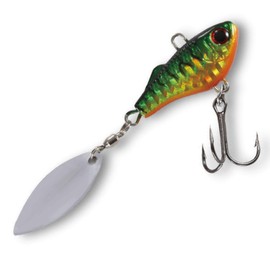 Paladin TF Double Trouble Spin Heavy 28 g Lead Head Spinner, Colour: Red Eye