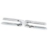 2x Chrome Front Grill Inserts Cover Trim Sticker Fits Ram