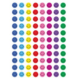 Teacher Created Resources Happy Faces Mini Stickers, 0.38 Inch