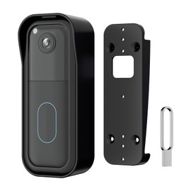 Blink Doorbell Vinyl Siding Mount and Waterproof Door Case,Fit for All-new Blink Video Doorbell Camera (2nd Gen),Adjust Angle Doorbell Wedge Door Kits(Apply for 4" Standard Vinyl Siding Only),Black