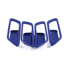 ITrims Car Accessories for Toyota C-HR 2016 2017 2018 2019 2020 2021 Interior Door Handles Cover Trim Inner Door Handle Bowl Protector 4PCS ABS(C Model Blue)