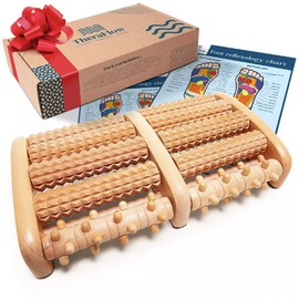 TheraFlow Dual Foot Massager Roller (Large). Relax and Relieve Plantar 687077566891