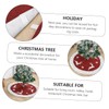 LABRIMP 1pc Plush Xmas Tree Skirt Mat Festive Tree Base