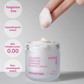 Innisfree Collagen Green Tea Ceramide Bounce Cream mini 10ml x 2