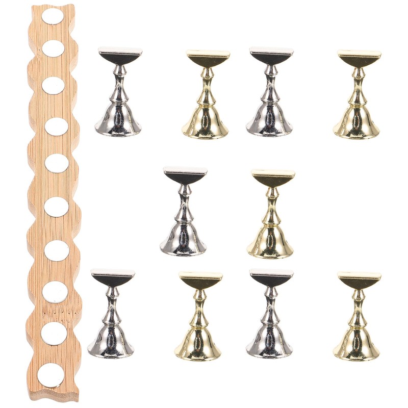 Healeved Nail Art Holder - 1 Set Metal Nail Stand