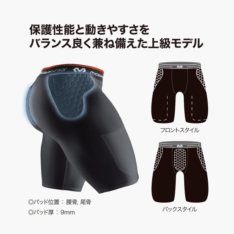 McDavid Compression Inner Wear, With Pad (Hip Bone, Coccyx), Side