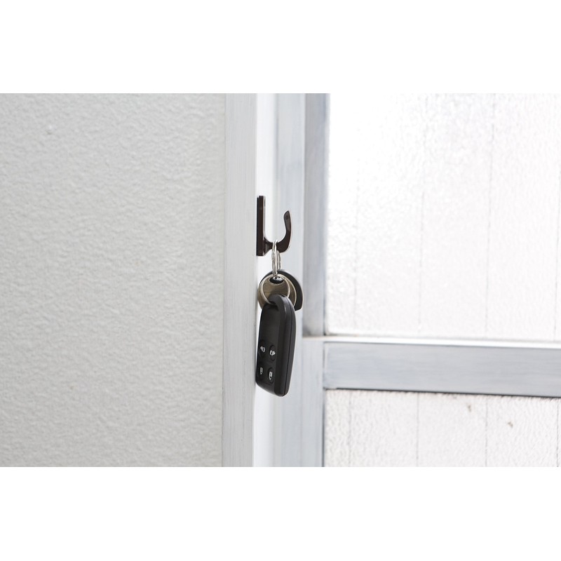 No-Hole Attachment, One-Touch Tuft, Accessory Hanger, Noren Rod Holder, Transparent