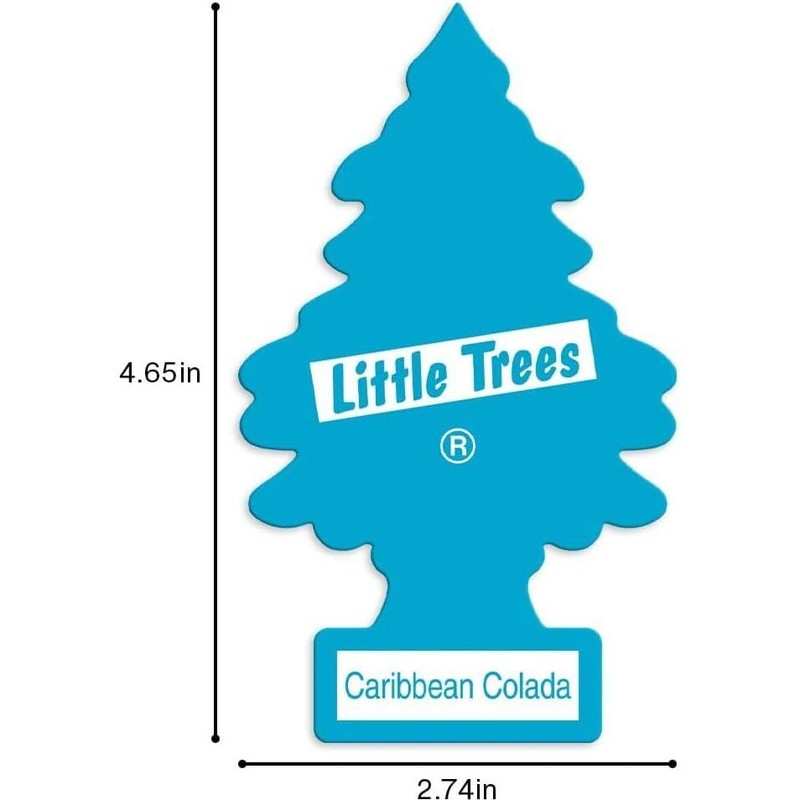 Little Trees 吊下げタイプ エアーフレッシュナー Caribbean Colada(カリビアンコラーダ) 3枚セット(3P) U3S-32024