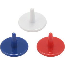 Wpppan 50 marcatori per palline da golf, 18 mm, in plastica, accessori in campo (colore casuale)