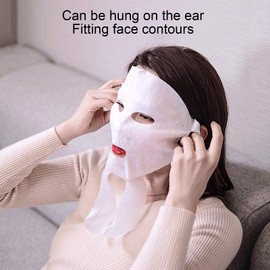 100Pcs Mask Paper For Face, Diy Cotton Face Skin Care Moisturizing Accessories Moisturizing And Revitalizing Mask Sheet Suitable For Dry, Oily, Sensitive And Tired Skin