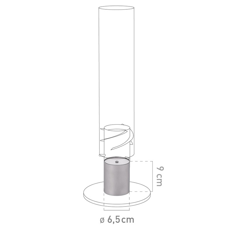 höfats - Spin Raiser 90 Grey - Increases Table Fireplace,