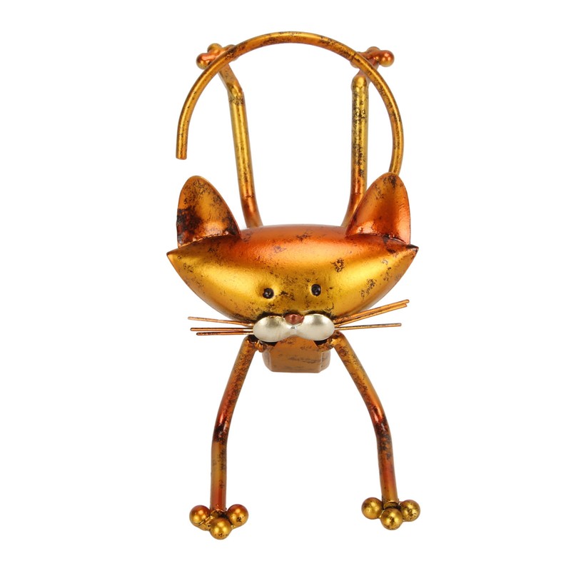 Cat Wine Holder Innovative Modern Style Decorative Metal Cat Shaped