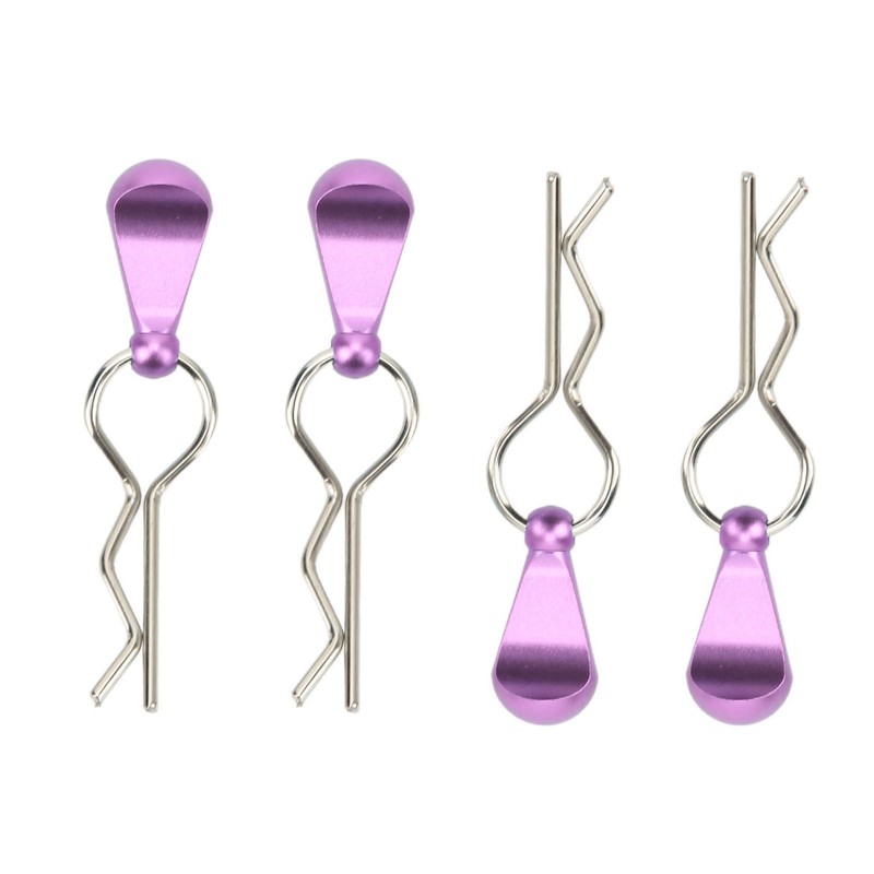 4Pcs Metal RC Car Body Clips with Pull Tabs for