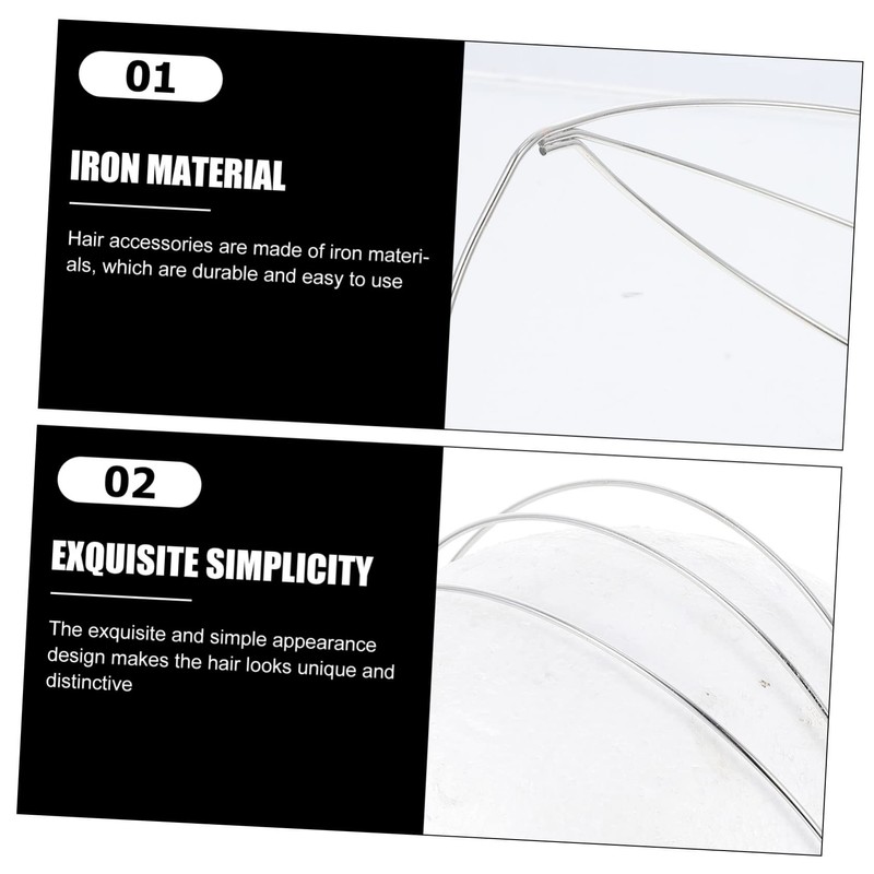 2pcs Four Layer Headband Headband Crown Accessory Crown Diy Frame