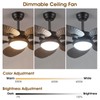 Wiviniya Tropical Ceiling Fans with Lights and Remote/APP Control, 44