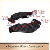 Unbranded Carbon Fiber Complete Wind Wing Rearview Mirror for Suzuki