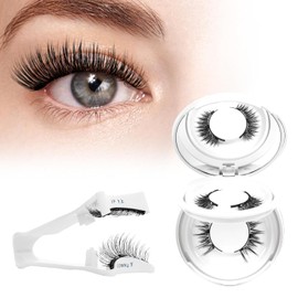 Higu clace Magnetic Eyelashes, Magnetic Eyelashes Without Eyeliner, Magnetic Eyelashes with Applicator, Eyelashes Magnetic Natural Look, No Glue Required Eyelashes Magnetic (SET-A+B)