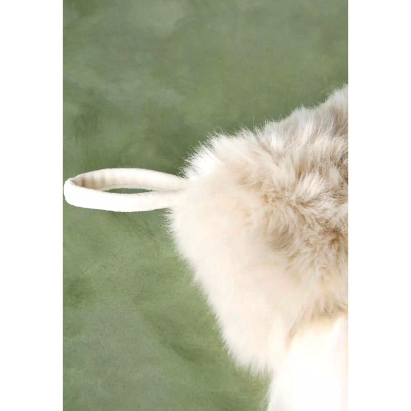 Anthropologie Josie Christmas Stocking Beautiful Striped Faux Fur NWT NEW